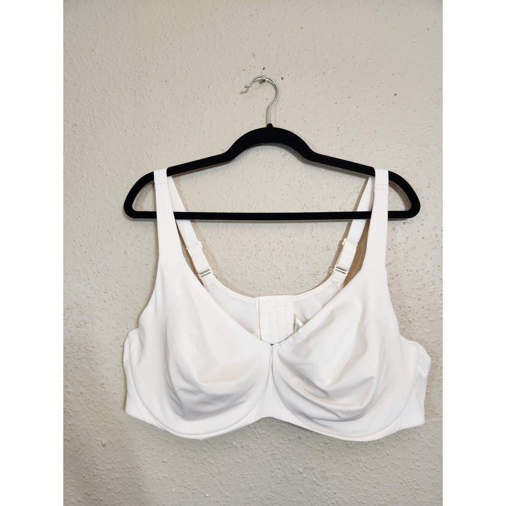 AISILIN Women 46D White Minimizer Bra Full Coverage Underwire Unlined W635S
